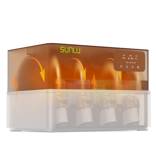 SUNLU Official AMS Heater Simultaneous Drying & Printing 3D Printer Filament Dryer for AMS Gen 1 Smart Humidity Control Heats to 70C in 20 Min with 4-Spool Capacity