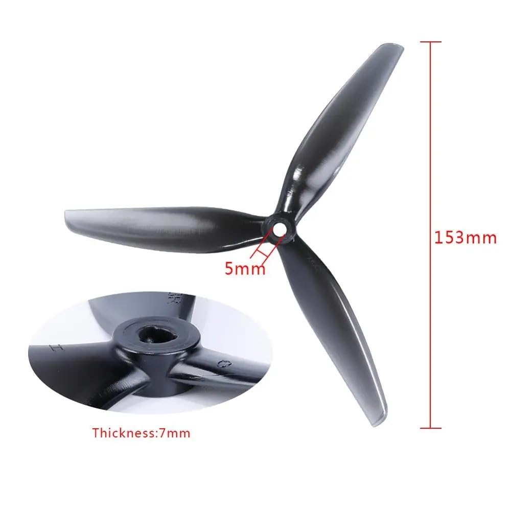 20 szt. Prop 7X4X3 7040 17.8 cm 3 ostrza trójłopatkowe śmigło pasujące do FPV