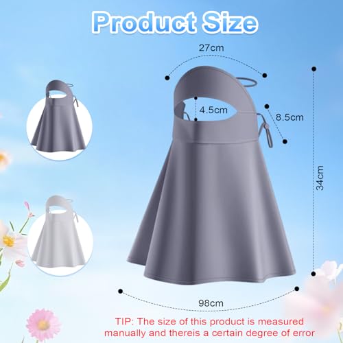 Image of TecoKart Face Mask with Neck Protection, UPF 50+ & Adjustable Ear Loops | Breathable Sun Protection Mask for Women Cycling, Biking, Outdoor Activities