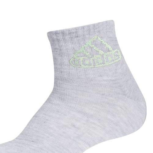 Image of adidas Unisex Kids Quarter Ankle Socks for Boys and Girls Youth (6-pack) Superlite Breathable and Lightweight Discontinued