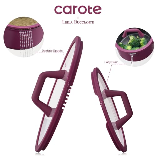 Image of CAROTE 31PCS Pots and Pans Set, Nonstick Cookware Set Kitchen Non Stick Induction Cookware Non-toxic Granite Cooking set, PFOA Free