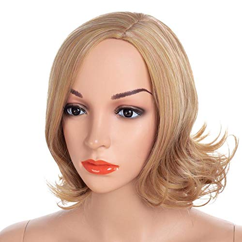 Perruque coiffe mi-longueur cheveux lisses volumineux
