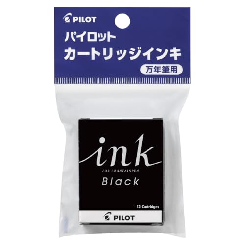 Amazon.co.jp: パイロット 万年筆カートリッジ ink ブラック 12本