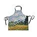 FANTAZIO Fantasio Van Gogh Weizenfeld-Lätzchen, Unisex, Schürze mit 2 geräumigen Taschen, maschinenwaschbar für Küche, Basteln, Grillen, Zeichnen