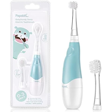 Papablic BabyHandy 2-Stage Sonic Electric Toothbrush for Babies and Toddlers Ages 0-3 Years Cover