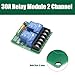 DIANN 2pcs 5V 30A 2-Channel Relay Module High Low Level Trigger with Optocoupler Isolation Load for PLC Automation Equipment Control Industrial Control