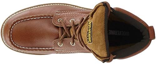 Wolverine mens Moc Toe 6" industrial and construction boots, Brown, 11.5 X-Wide US | Image 5