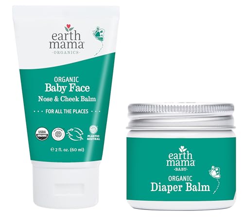 Earth Mama Top to Bottom Skin Care Bundle | Organic Diaper Balm +...