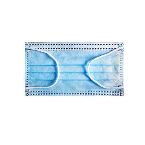 VOIT - Medizinische Gesichtsmaske Typ IIR EN 14683, 4-lagig, Einweg-Mundschutz, OP-Maske mit Ohrenschlaufen, atmungsaktiv, Made in Germany, 50 Stück