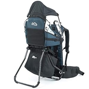 Montis Move Kraxe Children’s Carrier up to 25 kg Children’s Weight with Many Extras and Extensions – Low Weight, Suitable for Both Parents – Suitable as Beginner Back Carrier