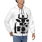 Photo Gallery dfepfkgokl felpa con cappuccio da uomo con zip e stampa batterista, casual, leggera, a maniche lunghe, con cappuccio e vestibilità comoda, grafica 3d, m Photo Gallery dfepfkgokl felpa con cappuccio da uomo con zip e stampa batterista, casual, leggera, a maniche lunghe, con cappuccio e vestibilità comoda, grafica 3d, m