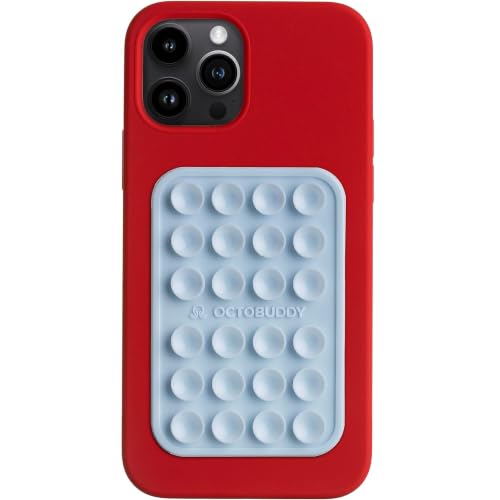 Image of OCTOBUDDY Classic - Silicone Suction Phone Case Adhesive Mount, Baby Blue