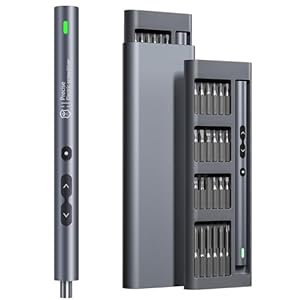 UF-TOOLS Mini Electric Screwdriver, 51 in 1 Cordless Rechargeable Small Power Screwdriver Set with 48 Bits, Led Light, S2 Steel, Professional Repair Tool for Phone Watch Camera Laptop PC