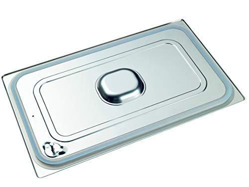 Couvercle en acier inoxydable GN 1/1 anti-fuite pour transport de repas Piazza