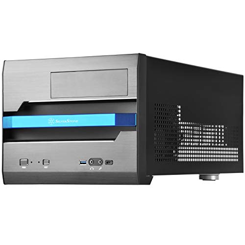 Gabinete SilverStone Technology SST-SG12B-V2 para PC de Forma Pequeña (SFF), Micro-ATX, con Panel Frontal de Aluminio miniatura 1