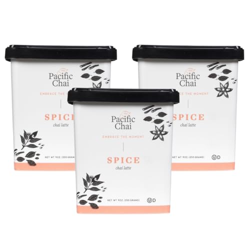 Pacific Chai Spiced Chai Latte, Instant Powered Dry Chai Tea