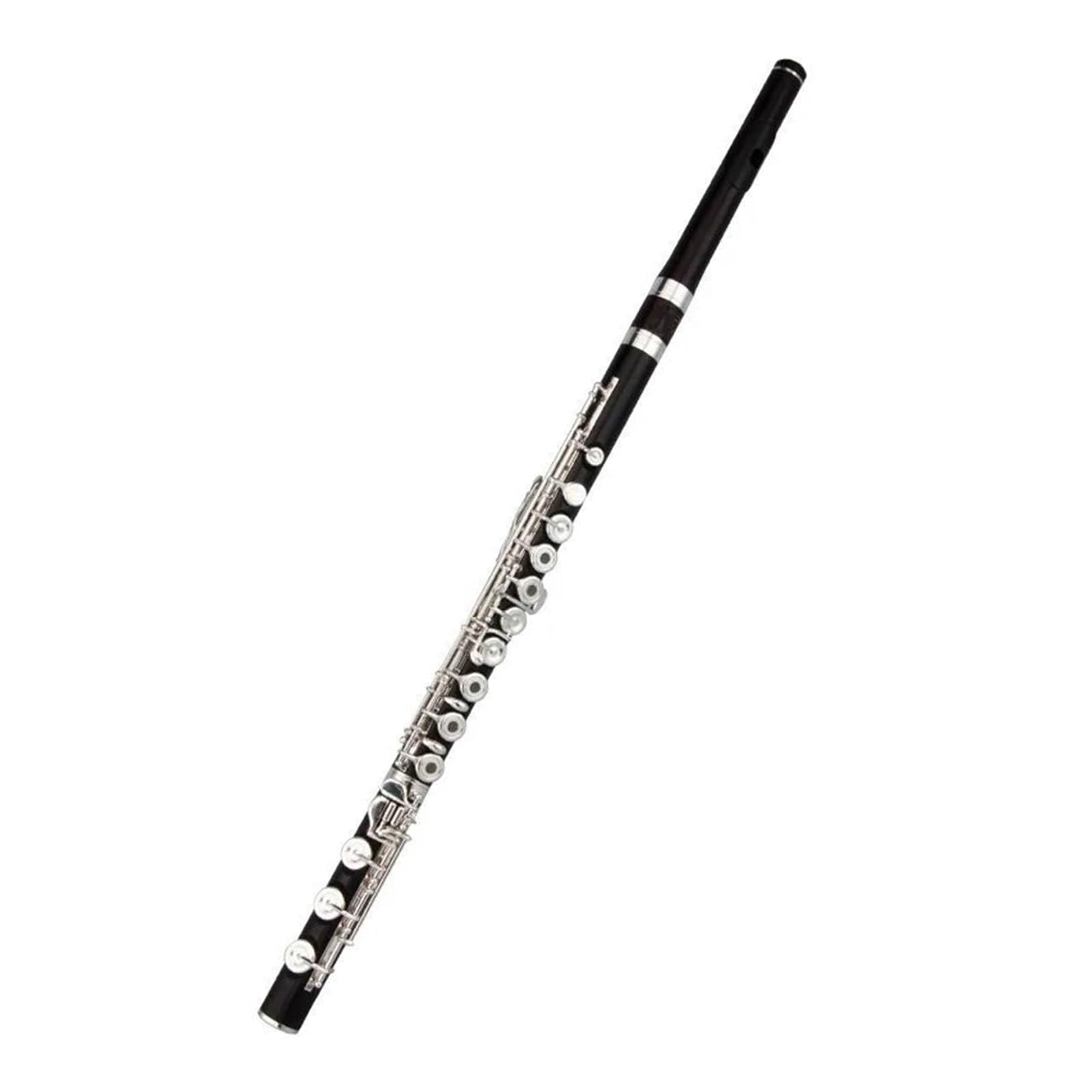 flet prosty Flet profesjonalny C Key 17-otworowy flet hebanowy instrument z futerałem i akcesoriami
