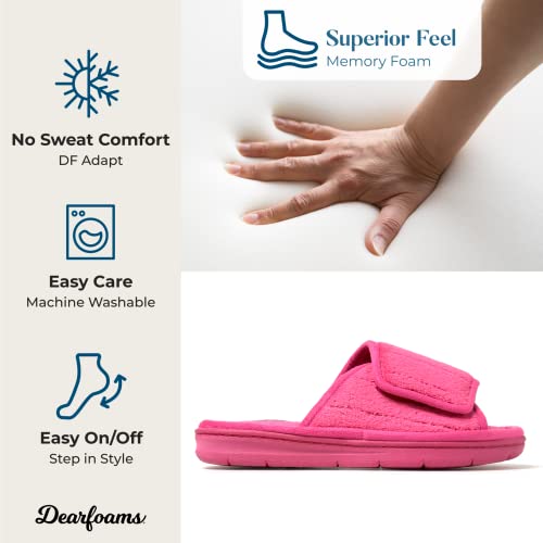 Dearfoams 26691 Women'S Adjustable Indoor/Outdoor Machine Washable Memory Foam Slide Slipper thumb #2