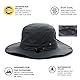 Comhats Herren Sonnenhut UV-Schutz Outdoor Fischerhut Bucket Safari Faltbarer Wanderhut Unisex Sommer Buschhut Hiking Breiter Boonie Gartenhut Wasserdicht Schwarz XL/XXL