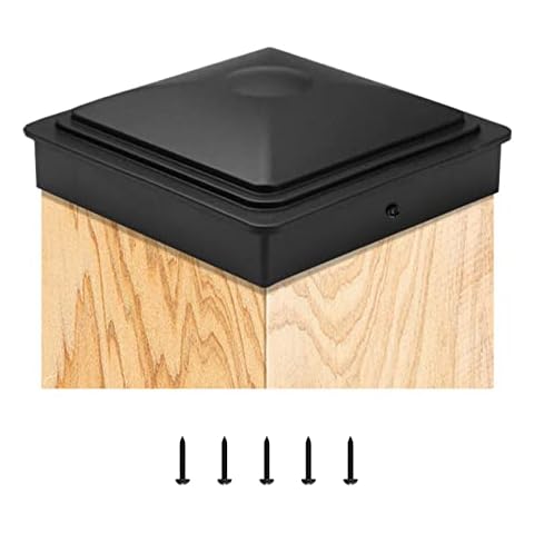 5 tapas para postes de madera de 7x7 cm con tapas de plástico resistentes al agua Cover