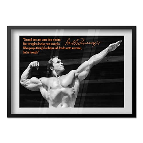Arnold Schwarzenegger Poster | Motivational Wall Art | Self Help
