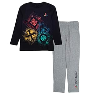Playstation Splatter Icons Lange pyjama’s set, Kinderen, 110-182, Officiële Koopwaar