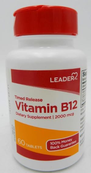 Leader Vitamin B12 60 Tablets Pack of 1