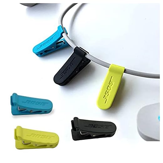 Headphones Cable Headset Cord Wire Line Clip Clamp Holder Organizer for Bose SoundSport Wireless Headphones (Blue)