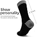NKMOOS Thin Black Socks for Women Crew Cotton Blend,Vintage Grey Women's Crew Socks Size 7-9,Soft Fashion Funny Cozy Casual Breathable Lightweight Athletic Gifts for Women Sock for Trouser 8 Pairs