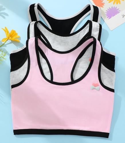 Cotton Training Bras for Girls Big Girls' Sports Bra Yoga Bra for Teens Comfort Dance Crop Top2