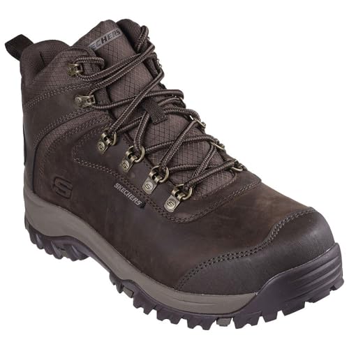 Skechers Relment, Stivaletto Uomo, Cocoa Leather/Synthetic, 41.5 Eu - 4