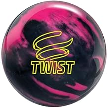 Brunswick Professionally Drilled Twist Reactive Bowling Ball- Pink/Black 12lbs This Item Includes a Free Bowlerstore Rubber Shammy- Colors Will Vary for The Shammy