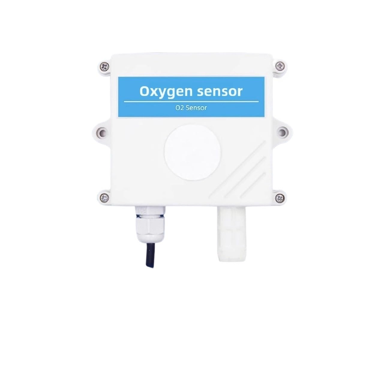 Gas Detector, Wall-mounted Oxygen Sensor O2 Concentration Detector Gas Analyzer Transmitter Air Quality Monitor for Greenhouse Farming for Work, Home(EP 4-20MA 25Vol)