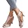 Summer High Heels Women's Sandals with Heel Hallux Valgus Shoes Summer Shoes Open Slingback Pumps Elegant Sandals Width H Heel Shoes Dance Shoes 02 Beige 42/EU