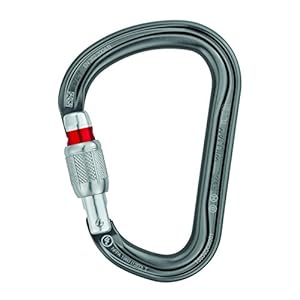 Petzl, William, Karabiner Met Grote Ringring, Grijs, U, Unisex-Volwassene