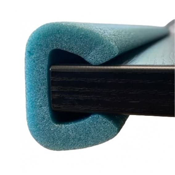 Lot de 40 Pièces Protection de Bords en Mousse Bleue 2 m x 15 x 45 x 76 mm Profilé de Protection en Mousse en U 100% Recyclé