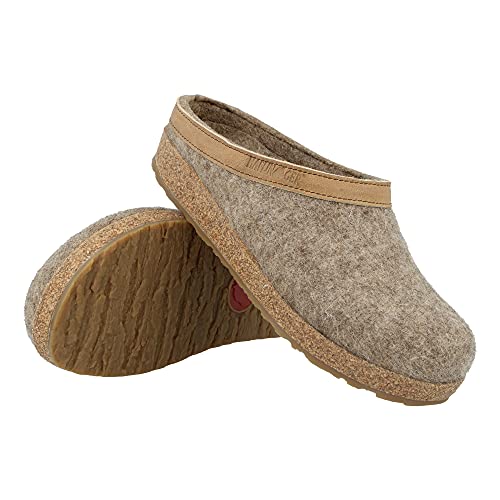 HAFLINGER Unisex's Grizzly Torben Open Back Slippers2