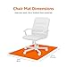 Amazon Basics Vinyl Rectangular Chair Mat Protector for Hard Floors, 47 x 35 inches, Clear