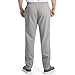 Fruit of The Loom Men's Eversoft Fleece Open Bottom Sweatpants with Pockets, Relaxed Fit, Moisture Wicking, Breathable, Grey Heather, X-Large
