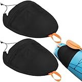 JolliLudo 2 Pcs Kayak Spray Skirt - Coated Nylon, Waterproof & Durable, with Zipper Mesh Pocket, Ideal for...