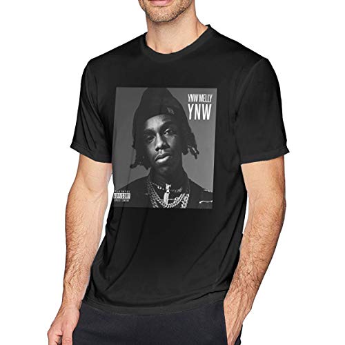 FxzxF YNW Melly Shirt for Mens/Womens Classic Style YNW Melly Short Sleeve Black