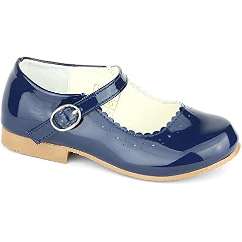 Sevva Girls Navy Patent Mary Jane Shoes Cover