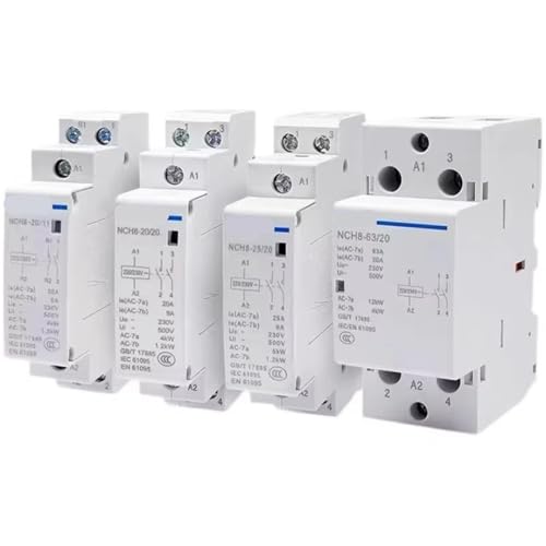 Mini contacteur domestique 20A NCH8 2NO pour l'automatisation silencieuse des circuits