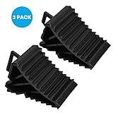 Haofy 2 Pack Wheel Chocks, Tire Chocks with Handle Car Anti-Slip Block Tyre Slip Stopper Wheel Block...