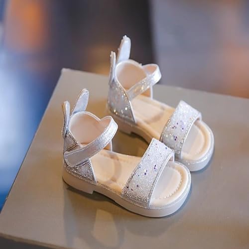 Baby Girl Summer Water Sandals Brick Rabbit Ears Open Toe Soft Bottom Sandals Little Child Beach Sparkingly Shoes3