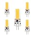 Produktbild WELSUN 3W G4 LED Glühlampen Doppel-Pin Leuchten T 1 COB 200-300 lm Warmes Weiß Kühles Weiß Dimmbar Dekorativ AC 12 V 5 Stück ( Light Source Color : Cold White )