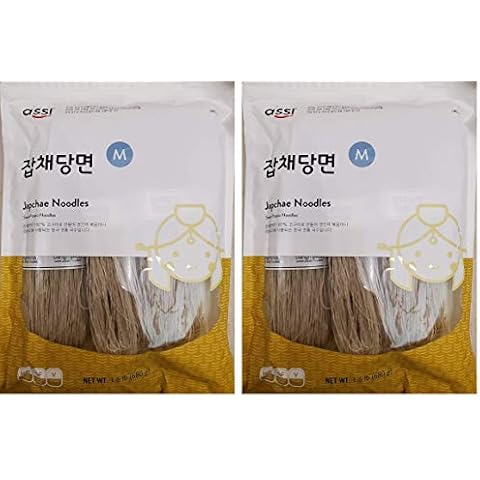 Assi, Sweet Potato Noodles 1.5 Pound, Jabchae, 24 Ounce (2-Pack) Cover