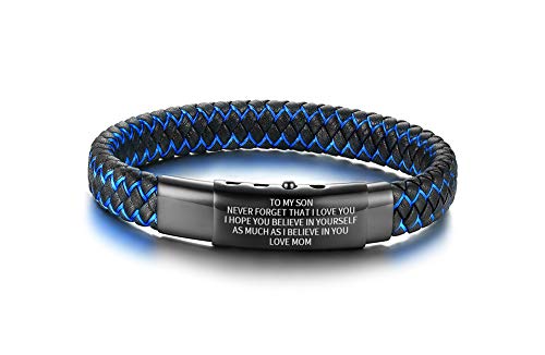 MEALGUET To my Son Inspirational Bracelet Gift...