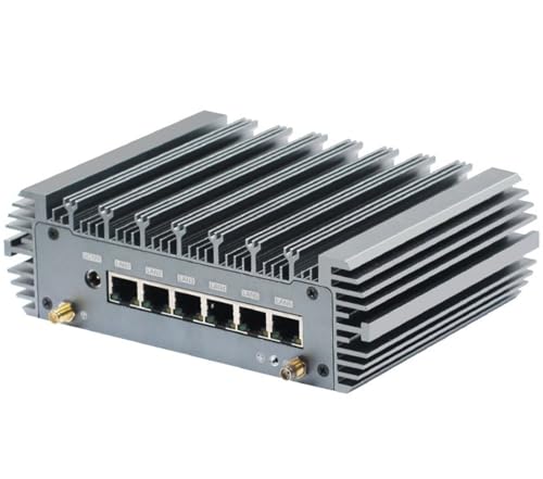 HSIPC 11th Gen i3 1115G4 Firewall Micro Appliance, Mini PC, Nano PC, Router PC(8G 128G) with 6 RJ45 2500M, AES-NI,HDMI USB3.0 COM,Compatible with Pfsense OPNsense