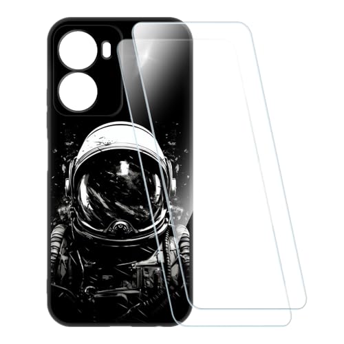 ESACMOT �v�����g�P�[�X + 2�������K���X�t�B���� Xiaomi Redmi 15A 5G �Ƃ̌݊�������, �Ռ��z���\�t�g�J�o�[ HD�N���A (�F����s�m)